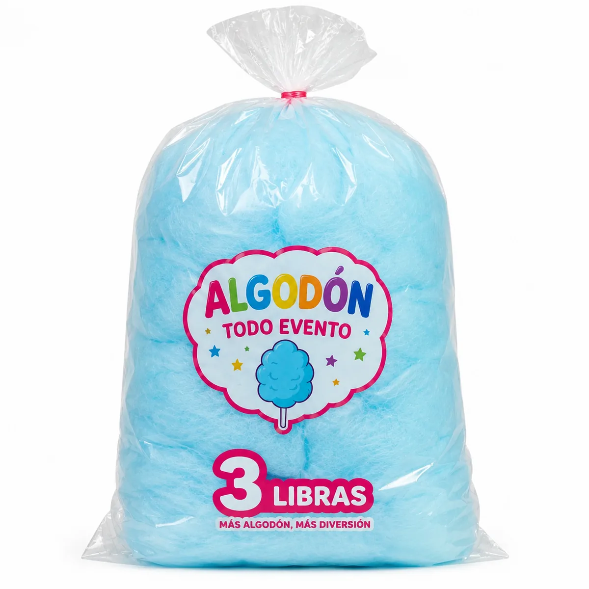 Bolsa de algodón de azúcar de 3 libras a Q3.00 — Algodón Todo Evento Guatemala