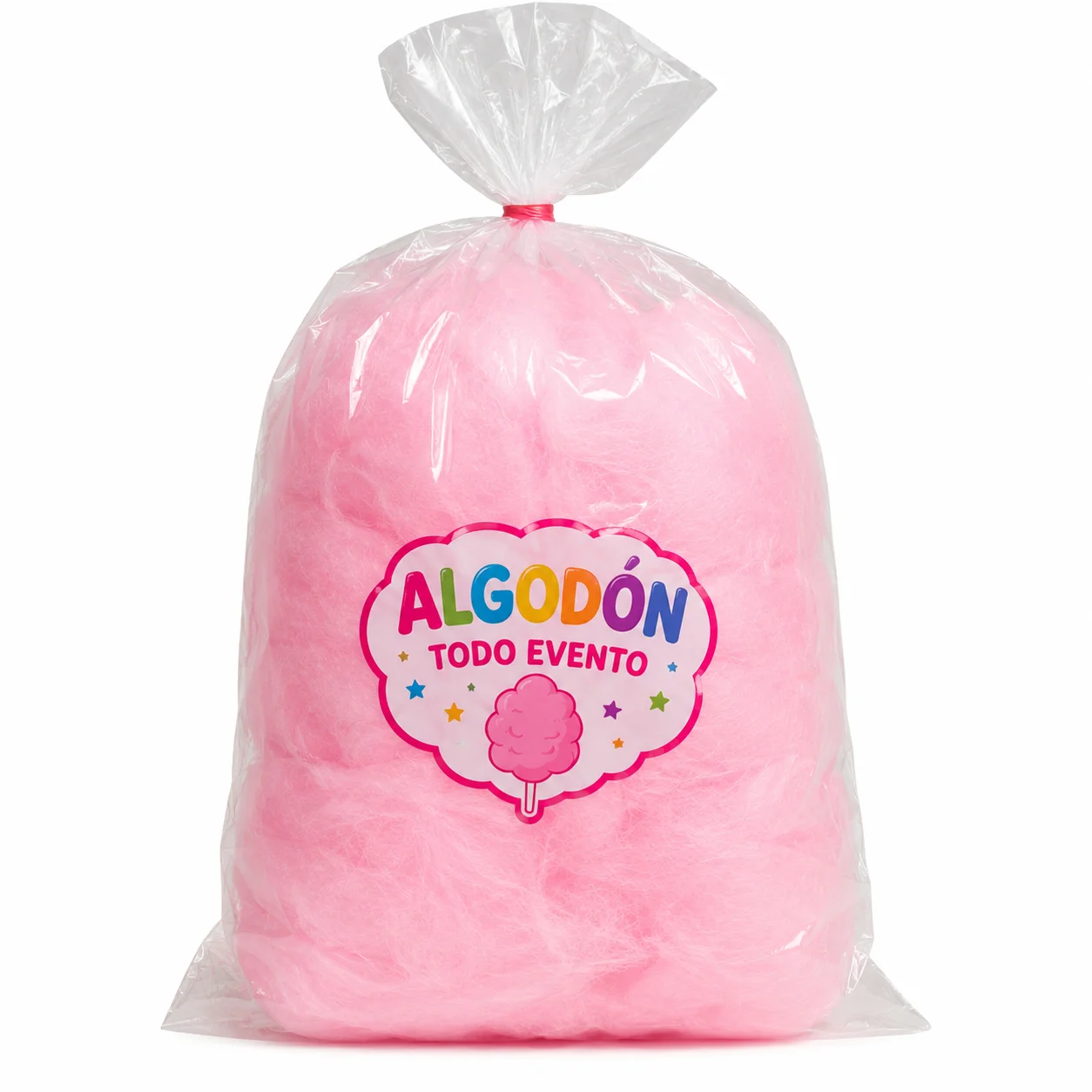 Algodón de azúcar en bolsa para eventos