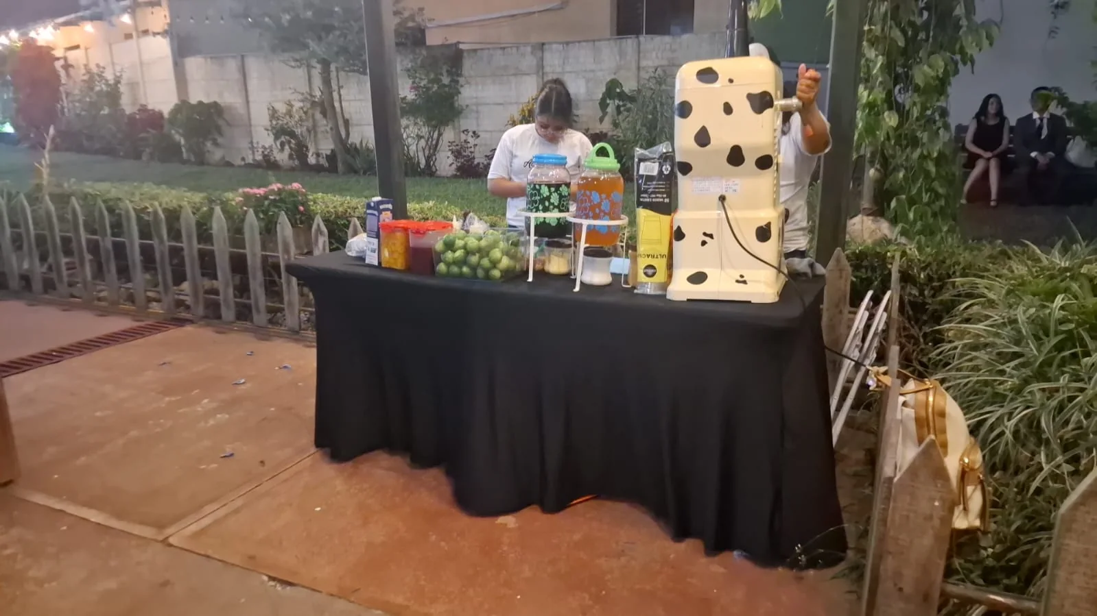 Estación de granizadas para un evento en la Ciudad de Guatemala