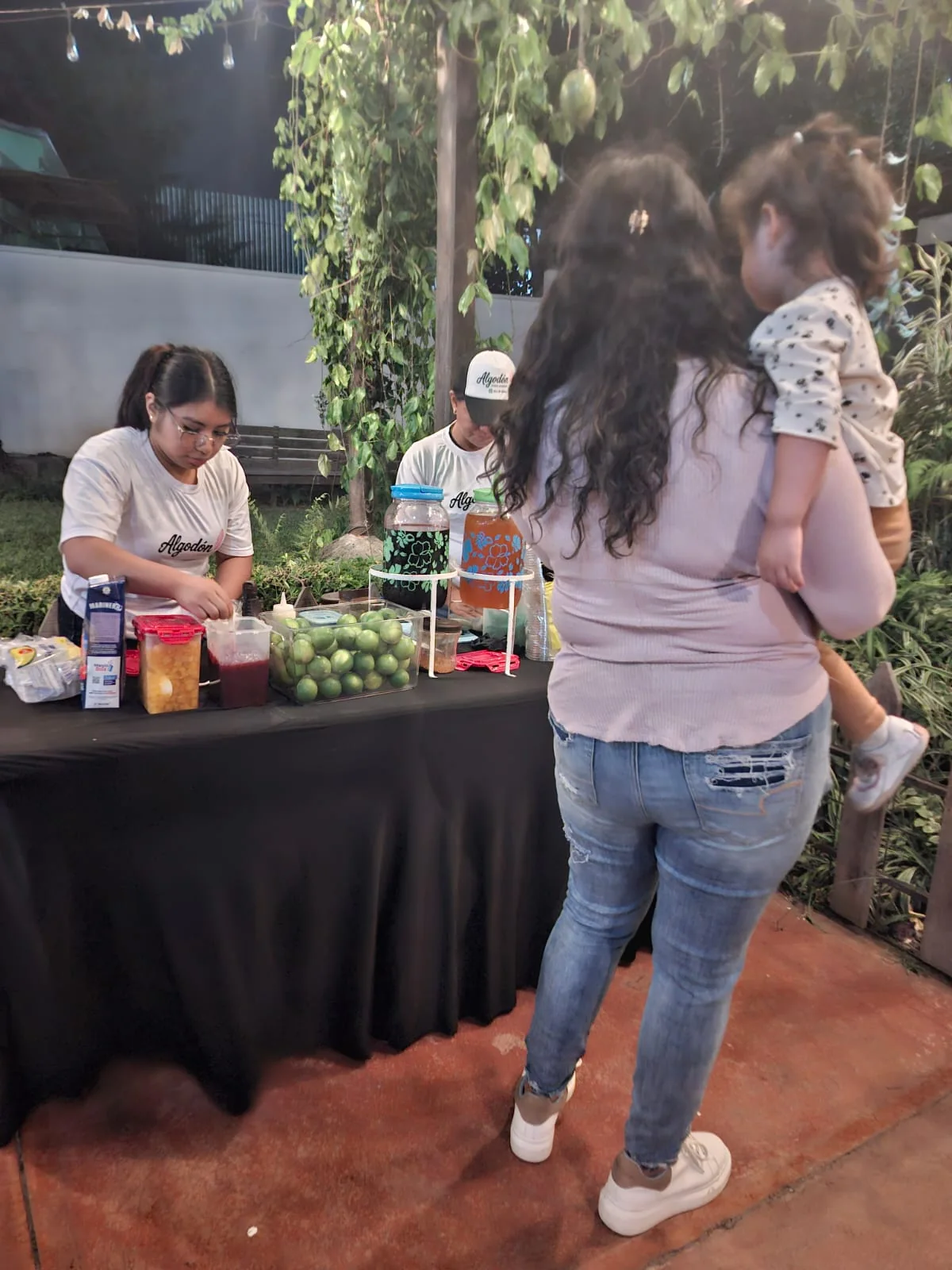 Granizadas preparadas al momento en un evento