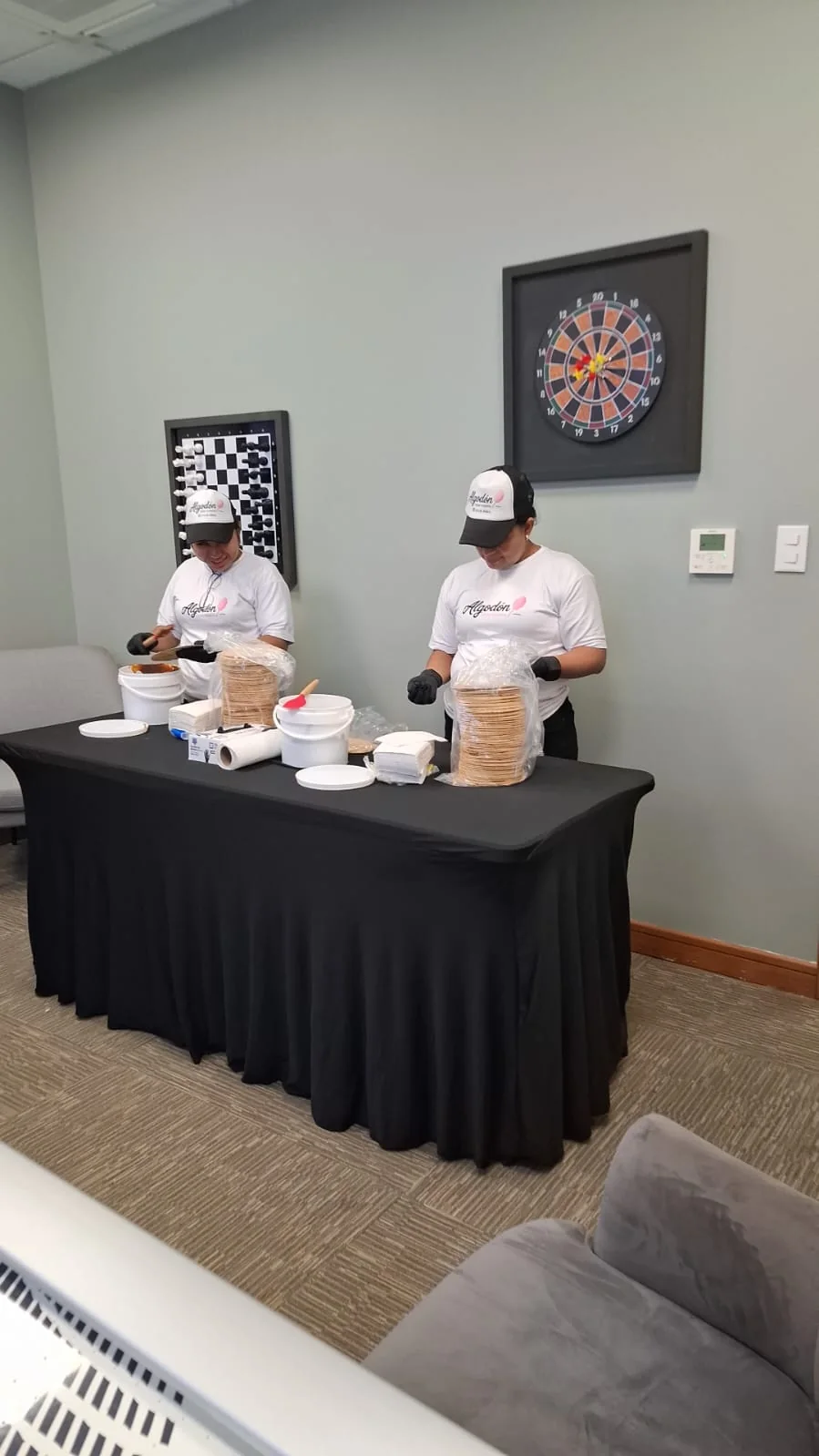 Servicio de obleas artesanales para eventos